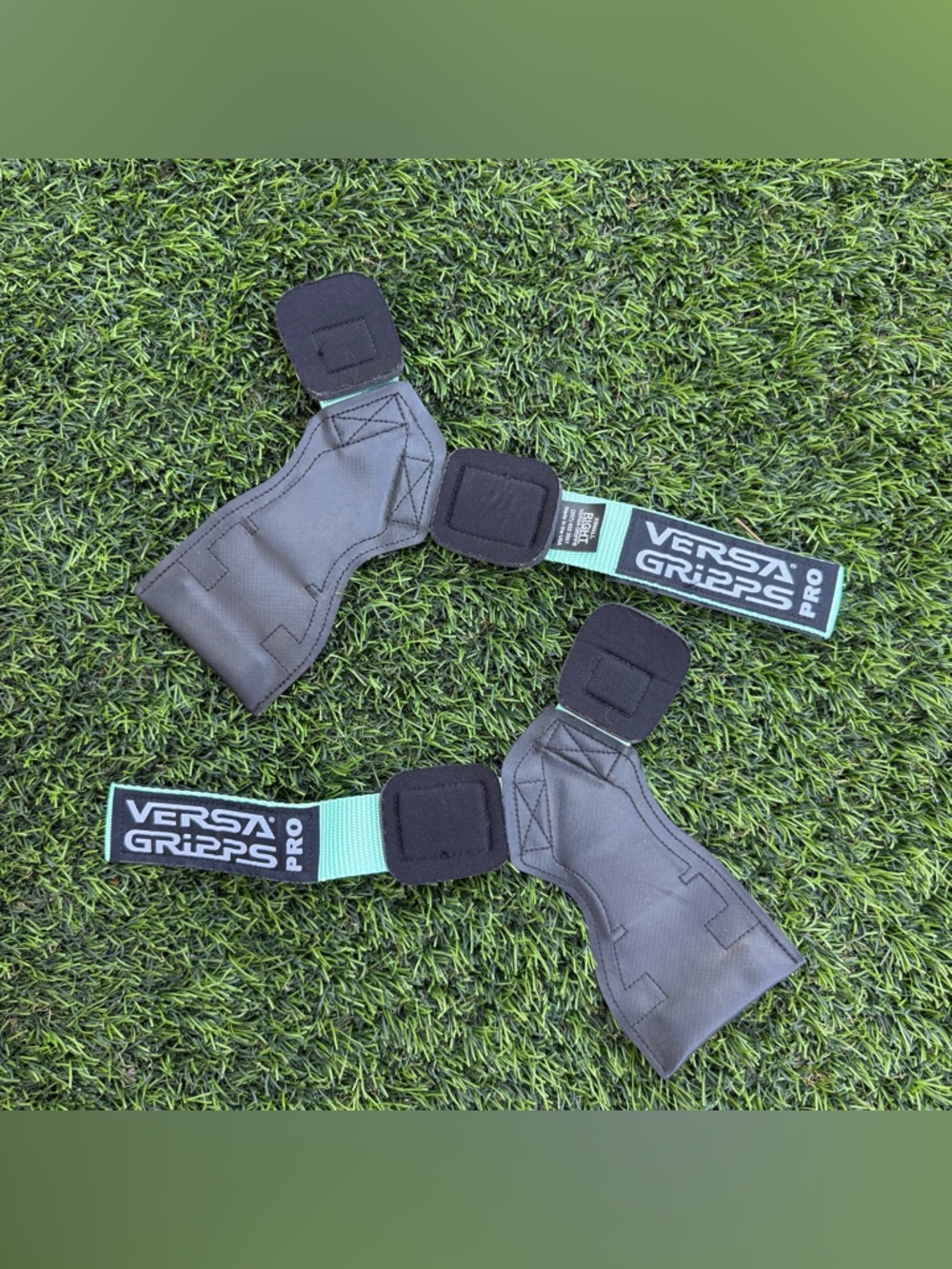 Versa Gripps Pro Wrist Grips in Black and Teal